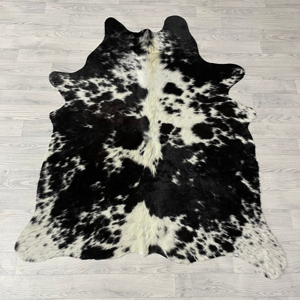Lederstore Koeienhuid bruin zwart wit 155x125cm XS