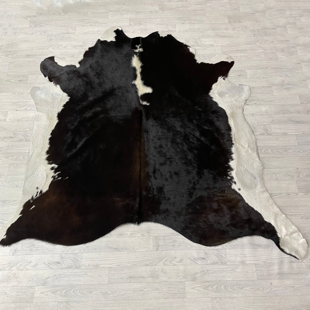 Lederstore Koeienhuid bruin zwart wit 215x215cm M/L
