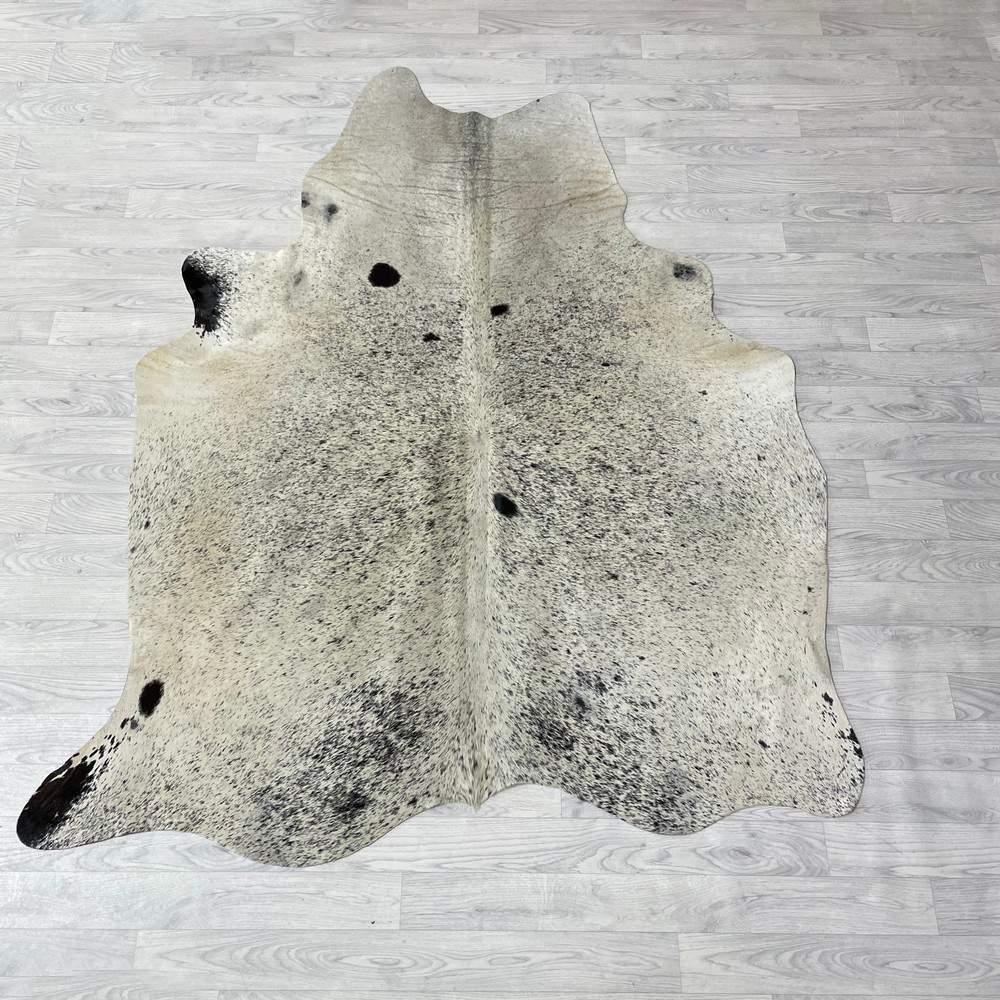 Lederstore Koeienhuid zwart wit off-white 215x165cm S