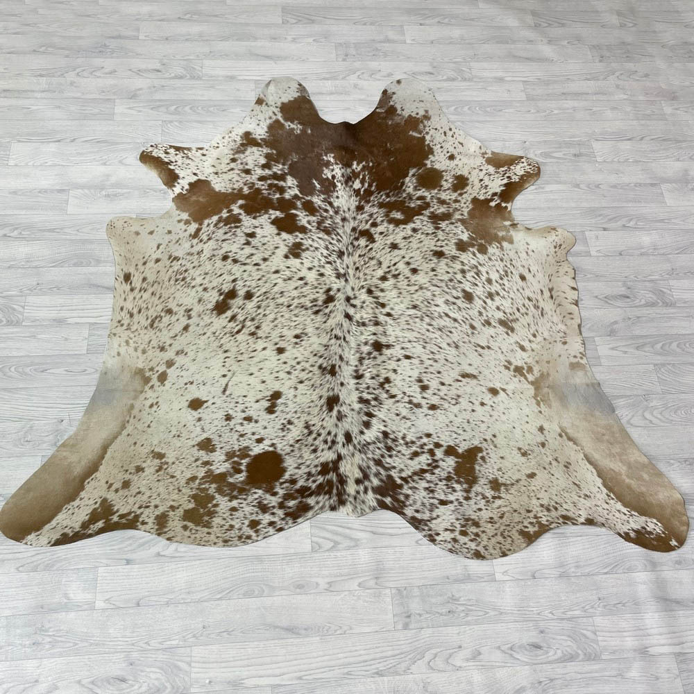 Lederstore Koeienhuid bruin wit SP 175x180cm S