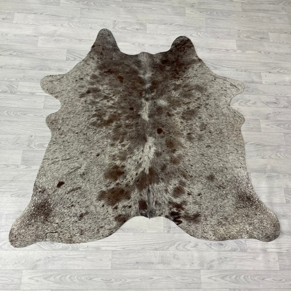 Lederstore Koeienhuid bruin wit SP 155x160cm XS
