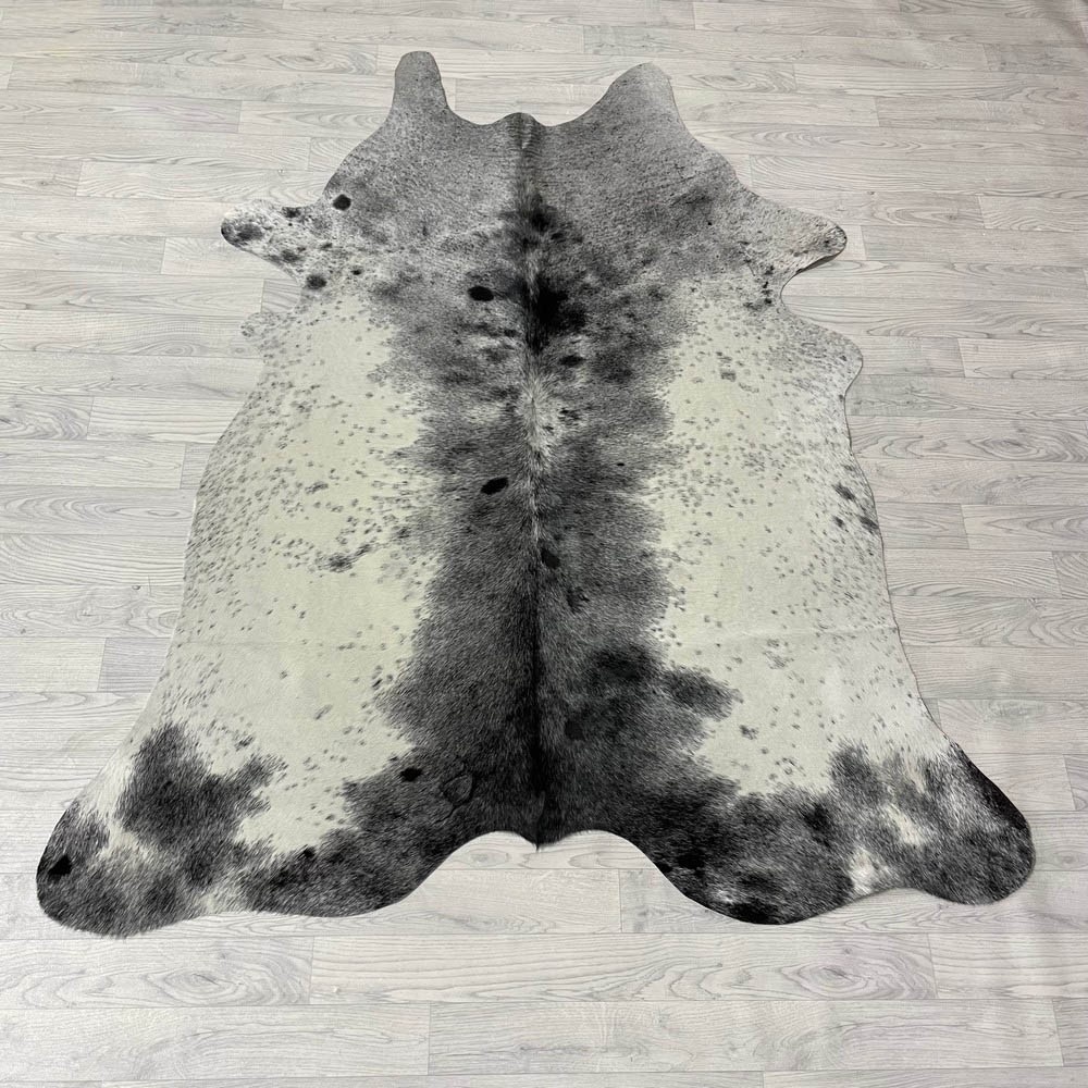Lederstore Koeienhuid zwart wit grijs SP 195x165cm M/L