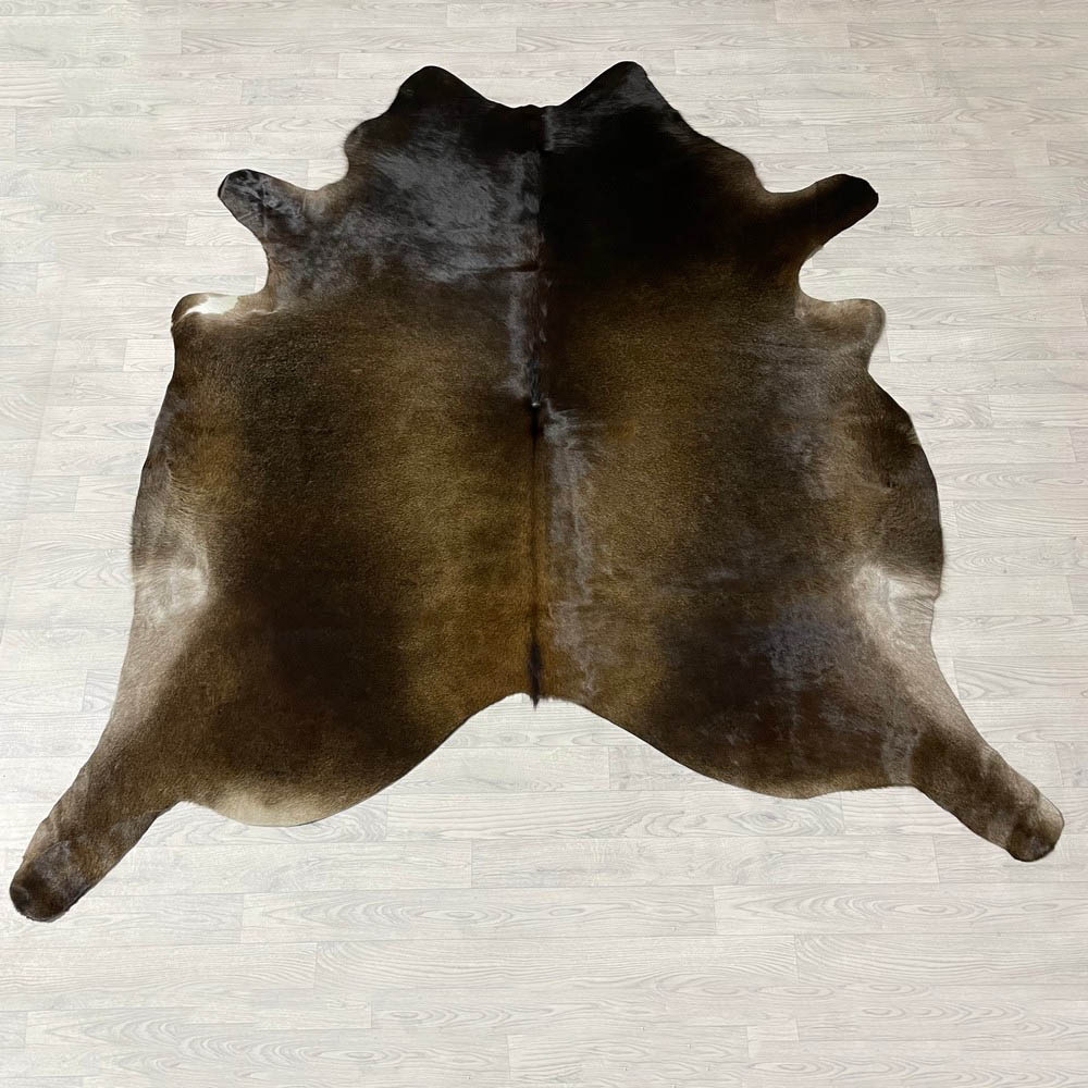 Lederstore Koeienhuid bruin zwart wit 230x225cm XL