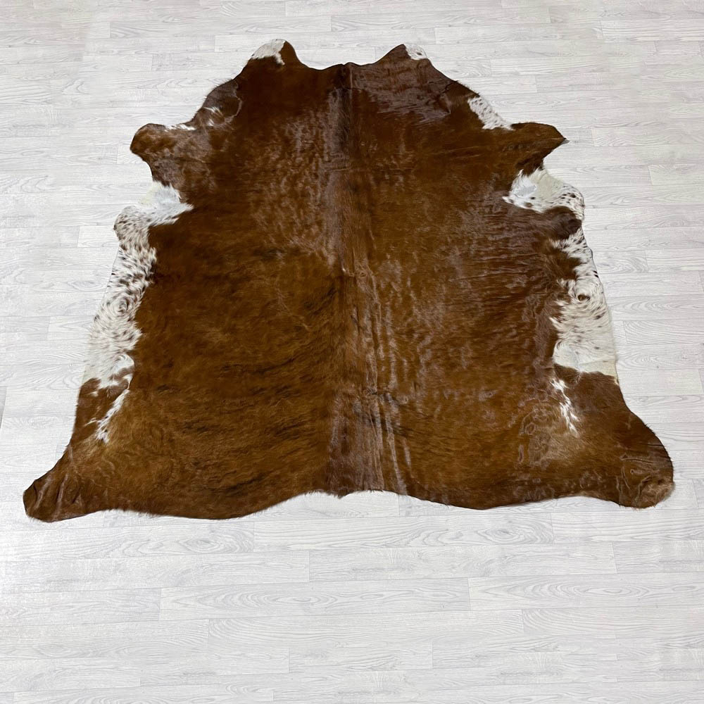 Lederstore Koeienhuid bruin zwart wit 215x220cm M/L