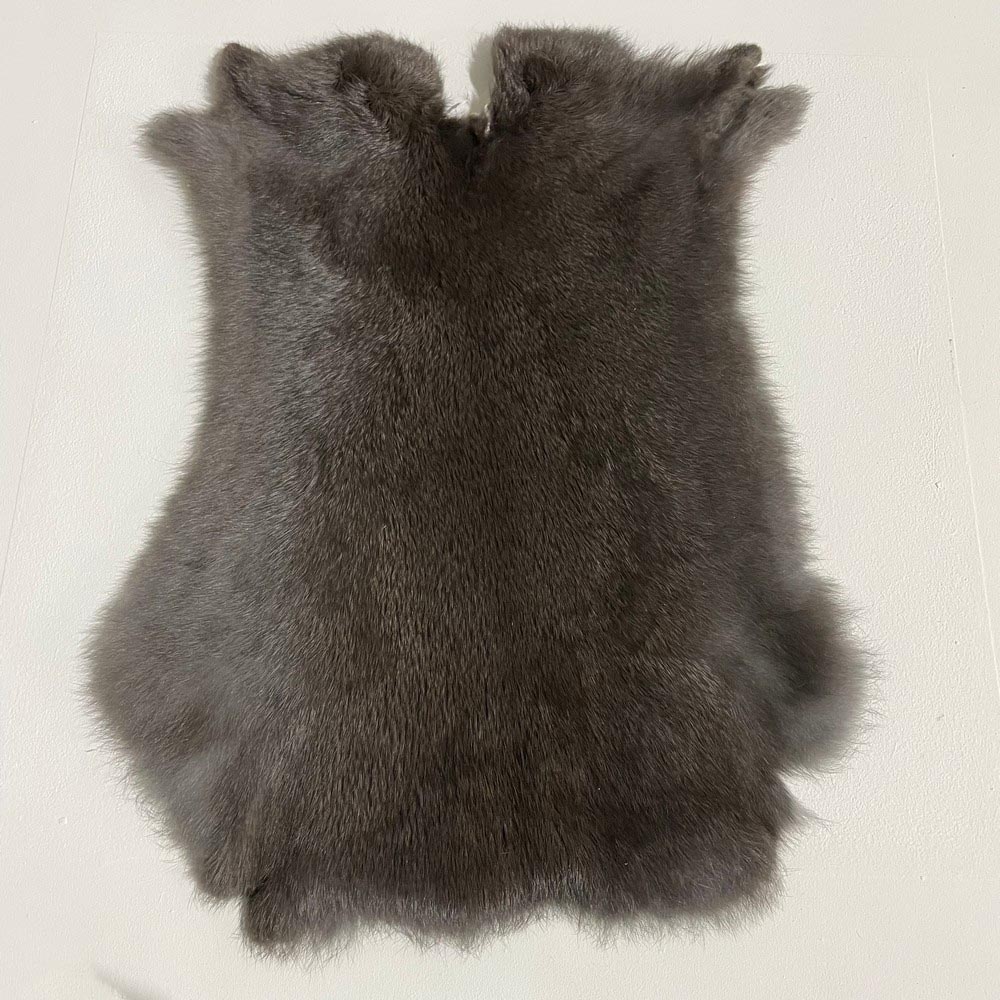 Lederstore Konijnenvacht donker bruin 45x30cm