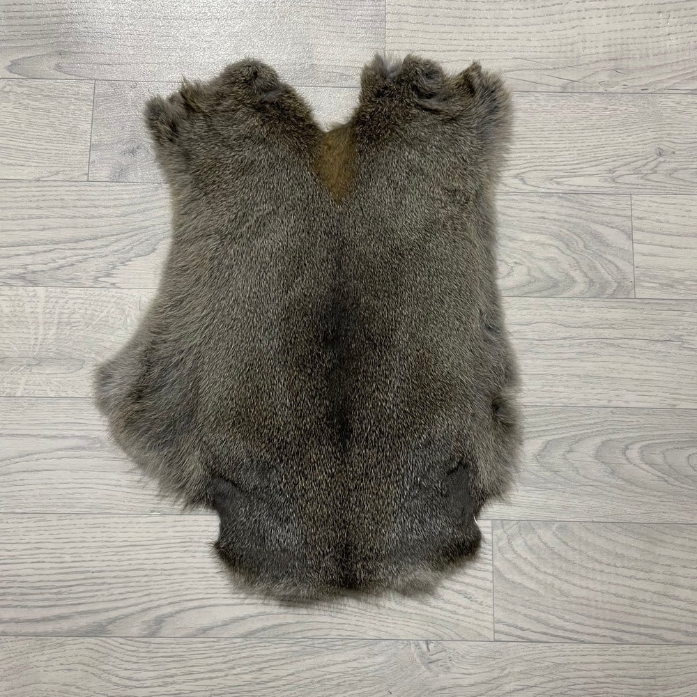 Lederstore Konijnenvacht bruin grijs 45x35cm