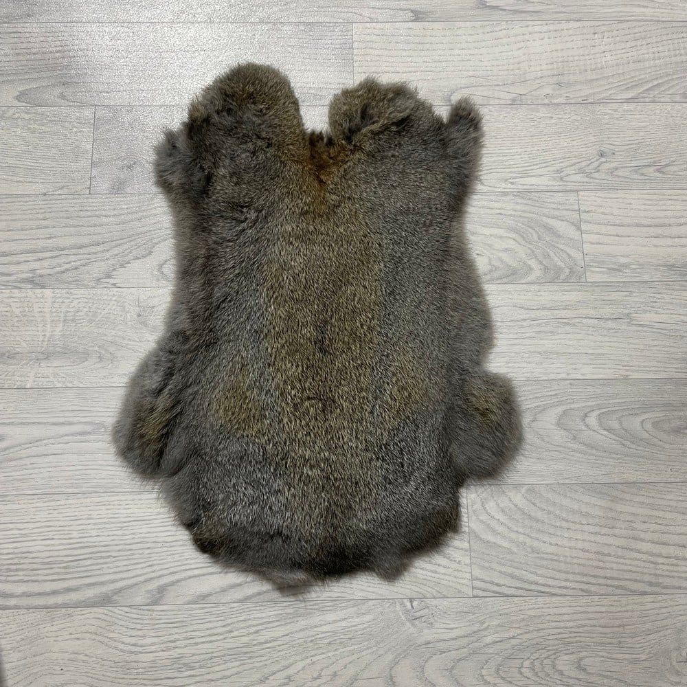 Lederstore Konijnenvacht bruin grijs 50x35cm