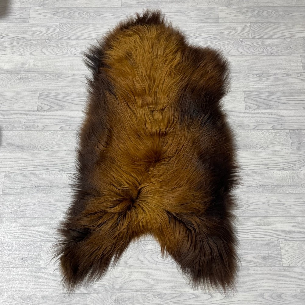 Lederstore IJslander schapenvacht bruin 115x70cm M