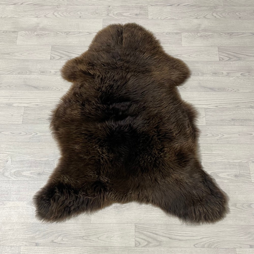 Lederstore Schapenvacht bruin 105x85cm M