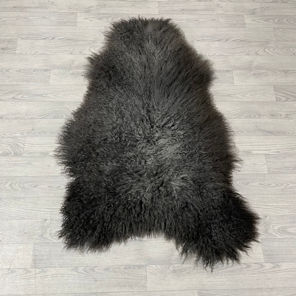 Lederstore Schapenvacht Gotland grijs 130x85cm XXL