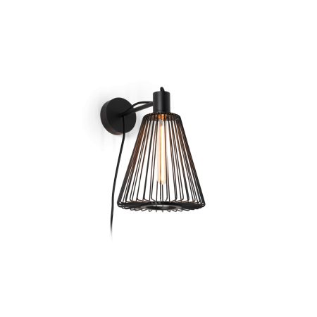 Wever & Ducre Wever Ducre Wiro Cone 1.1 Wandlamp - Zwart - met stekker