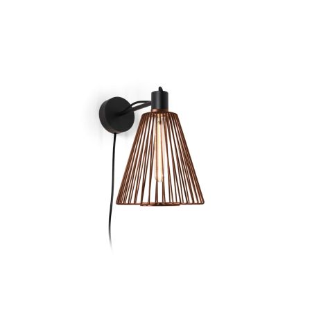 Wever & Ducre Wever Ducre Wiro Cone 1.1 Wandlamp - Roest - met stekker