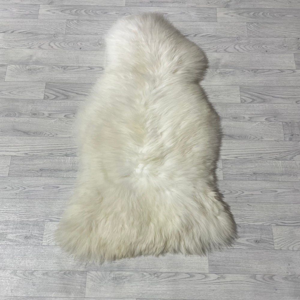 Lederstore Schapenvacht wit 120x70cm L