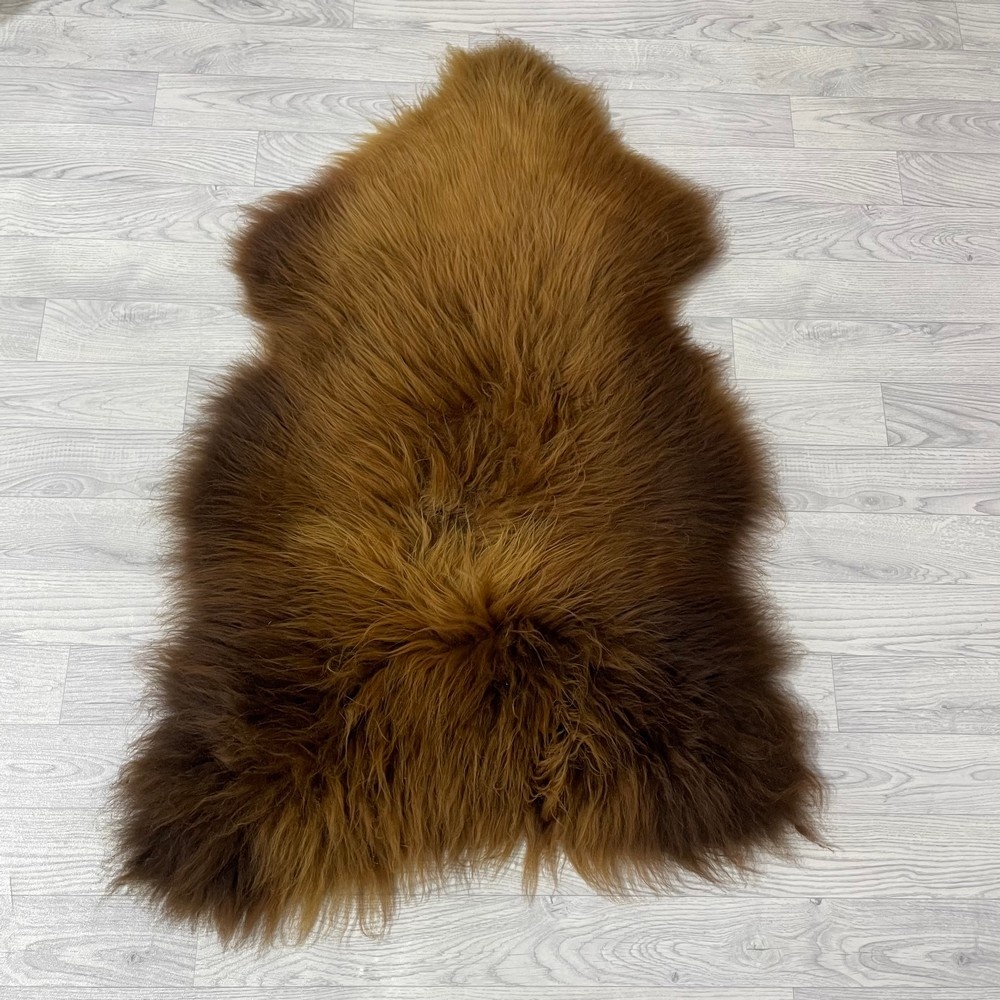 Lederstore Schapenvacht Scandinavian bruin 120x80cm L