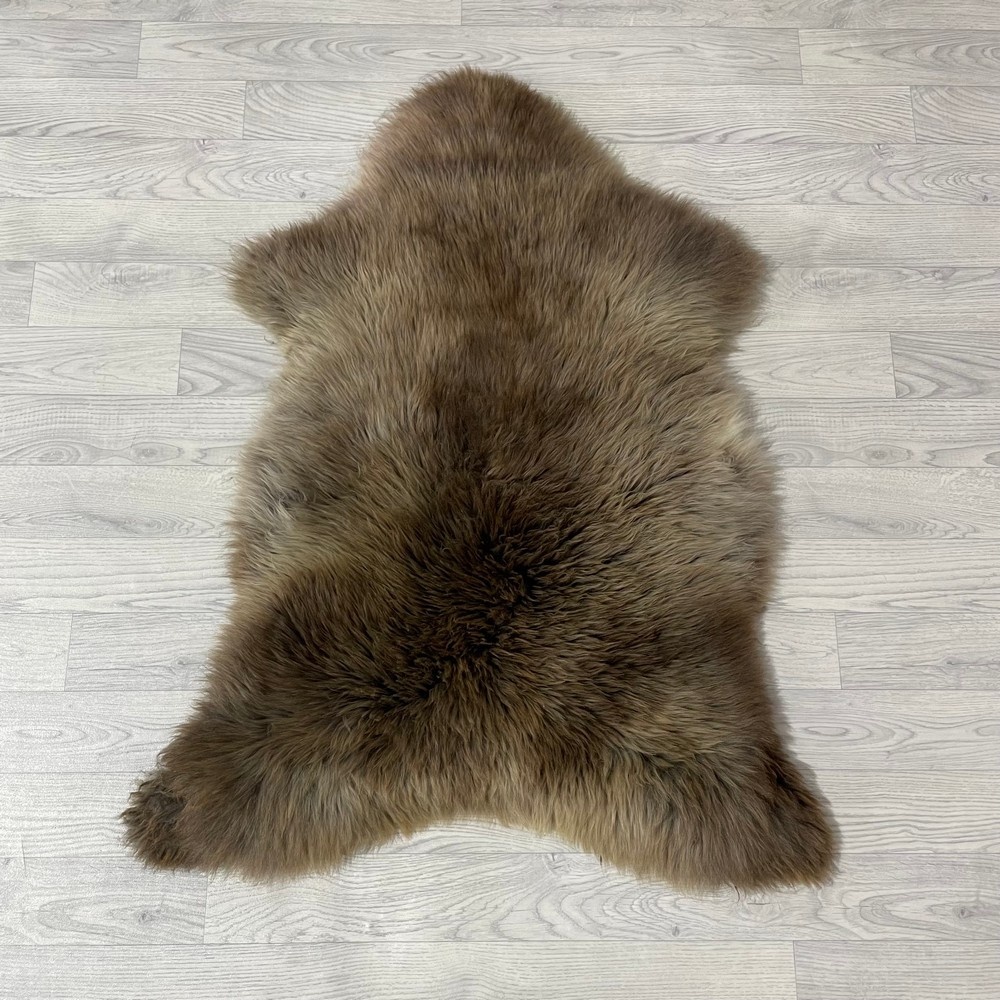Lederstore Schapenvacht bruin 110x80cm M