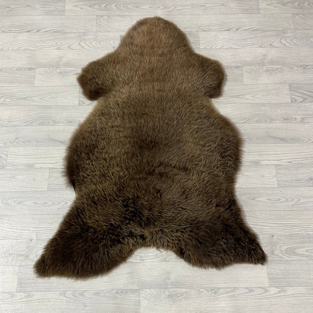 Lederstore Schapenvacht bruin 115x90cm M