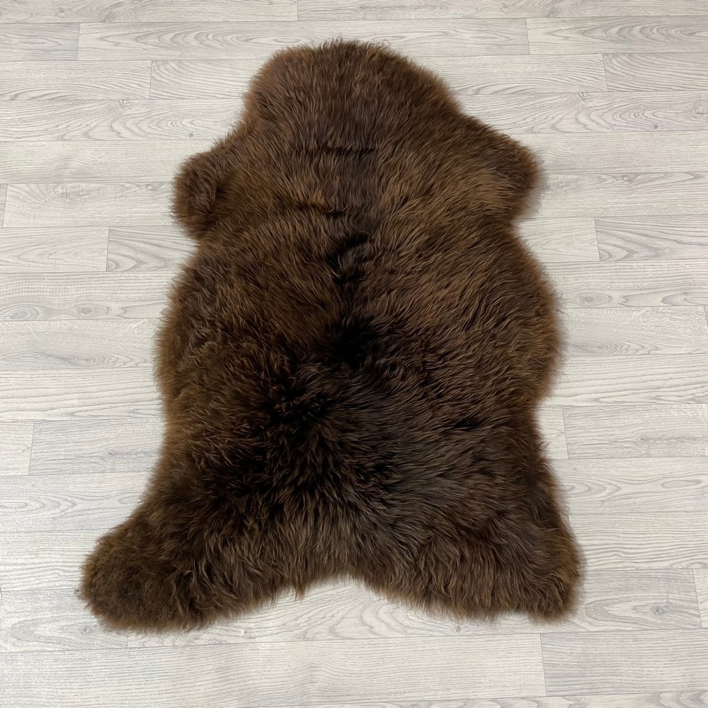 Lederstore Schapenvacht bruin 110x80cm M