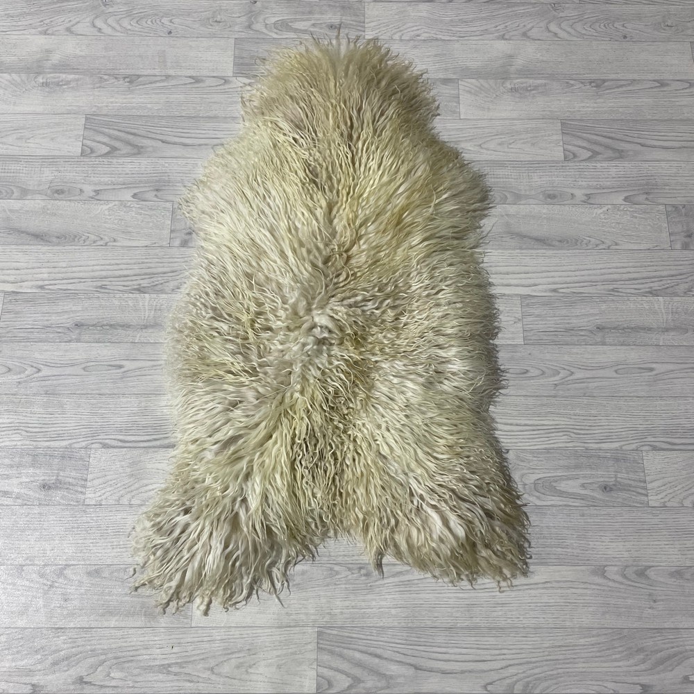 Lederstore Groenlandse schapenvacht creme wit 110x65cm M