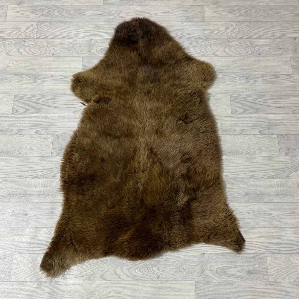 Lederstore Schapenvacht bruin 110x75cm