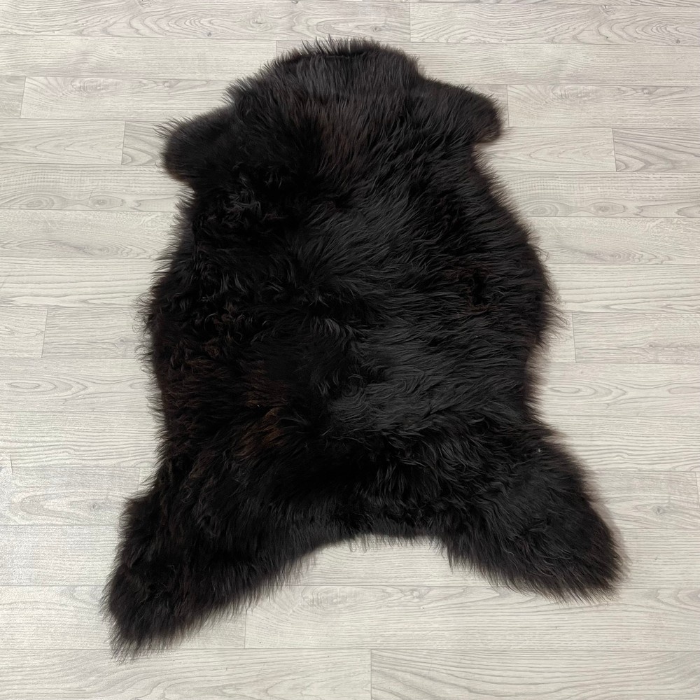 Lederstore Schapenvacht bruin 105x80cm