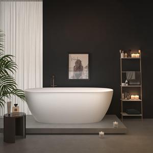 Zeza Enova Vrijstaand Bad - 170x80cm - acryl - glans wit 6126_b_GW