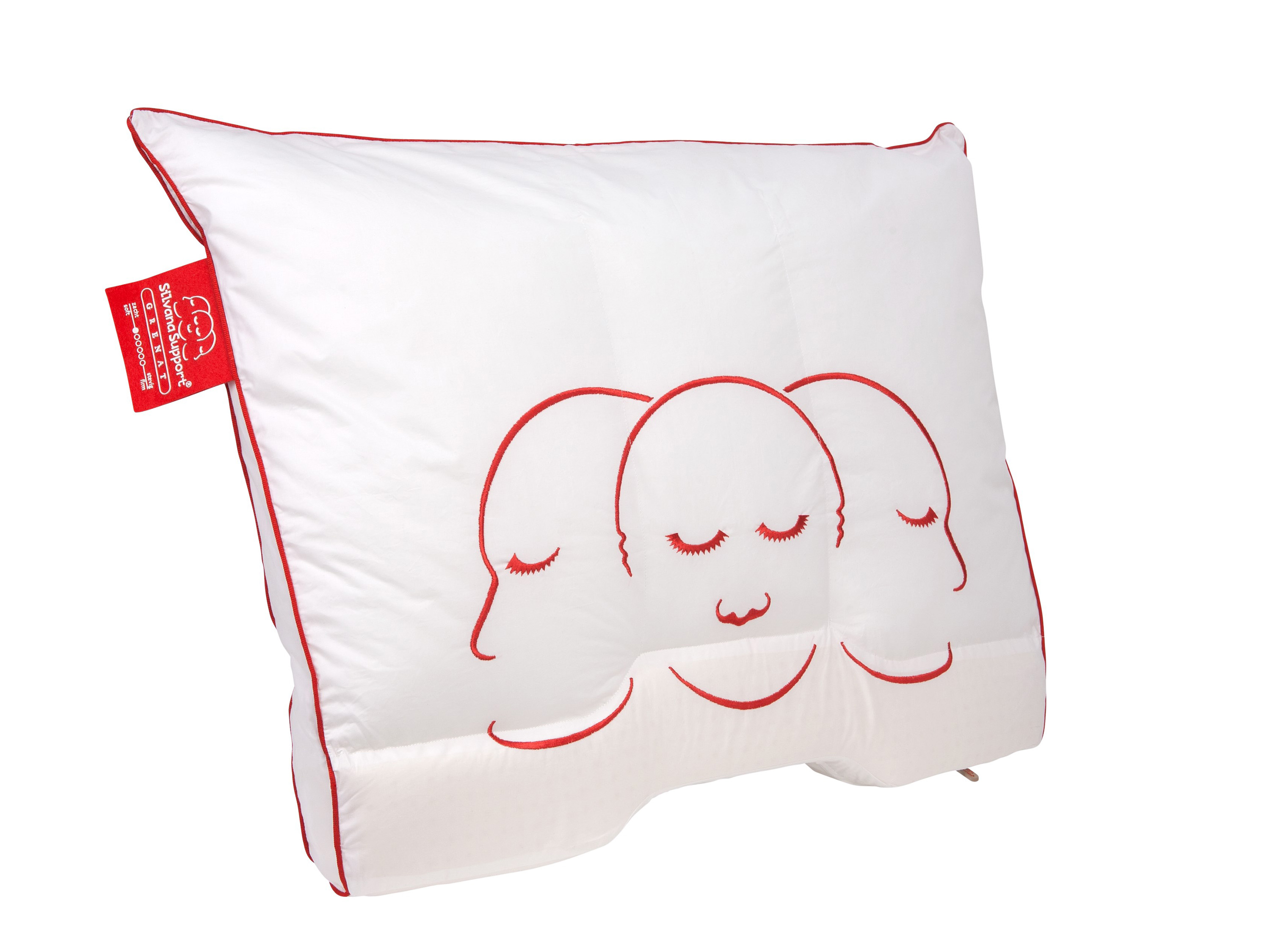 TotaalBED Hoofdkussen Silvana Support Grenat