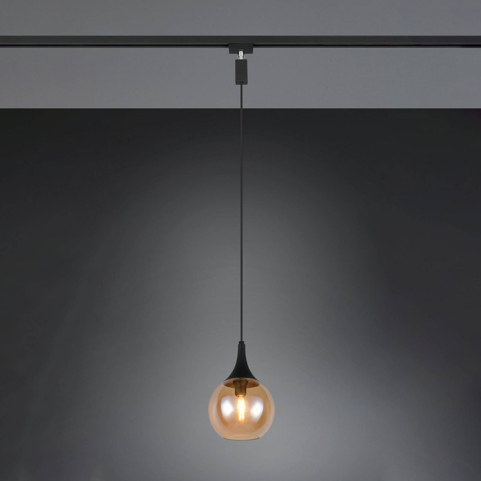 Trio Lighting Spoor-hanglamp LUMINA voor DUOline, amberkleurig