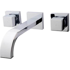 Xellanz Romo Wastafelkraan 2-kops - Inbouw - Chroom