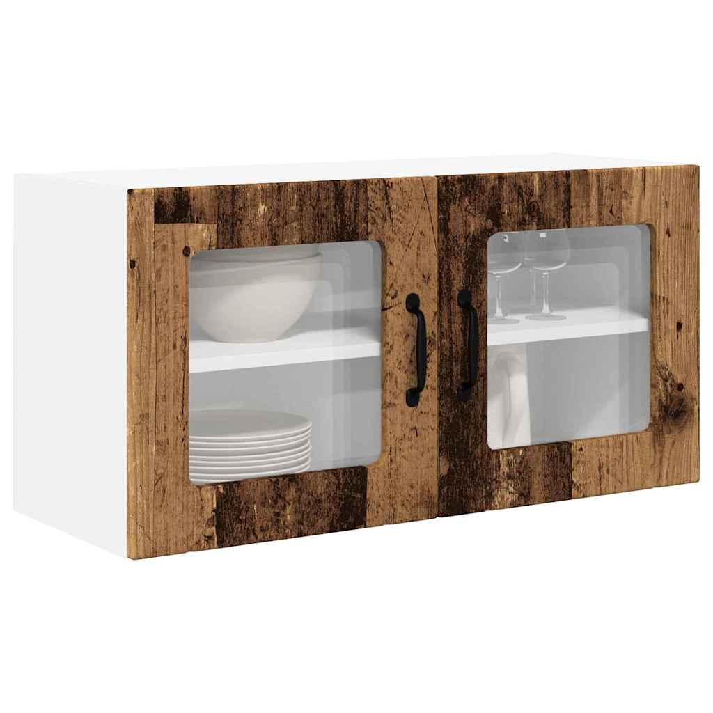 vidaXL Keukenkast aan de muur Oud Hout 80 x 31 x 40 cm Bewerkt hout