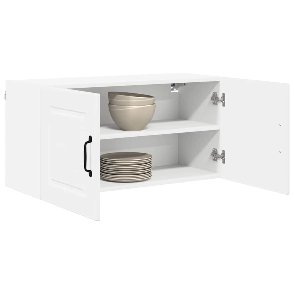 vidaXL Keukenkast aan de muur met plank Hoogglans wit 80 x 31 x 40 cm