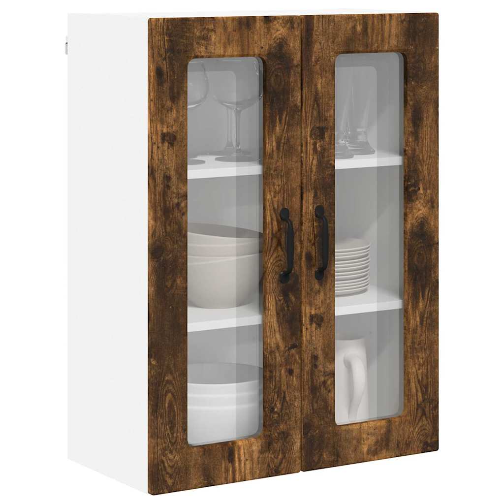 vidaXL Keukenkast aan de muur met plank Gerookt eiken 60 x 31 x 80 cm