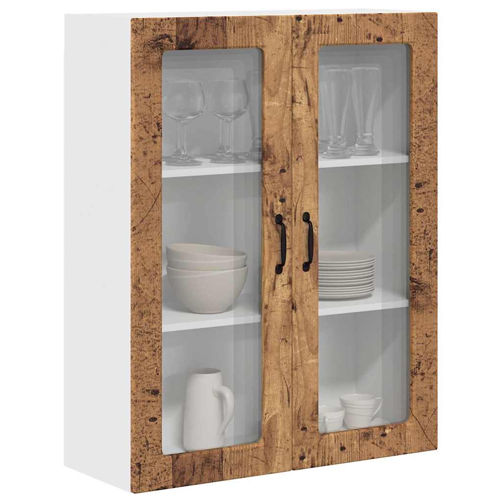 vidaXL Keukenkast aan de muur Oud Hout 80 x 31 x 100 cm Bewerkt hout