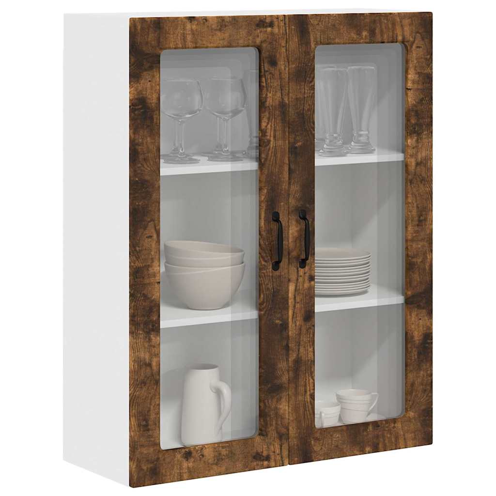 vidaXL Keukenkast aan de muur met plank Gerookt eiken 80 x 31 x 100 cm