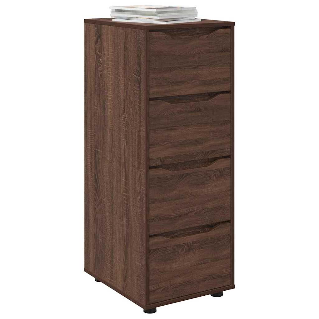 vidaXL Opbergkast Bruin Eiken 40 x 48 x 105 cm Bewerkt hout