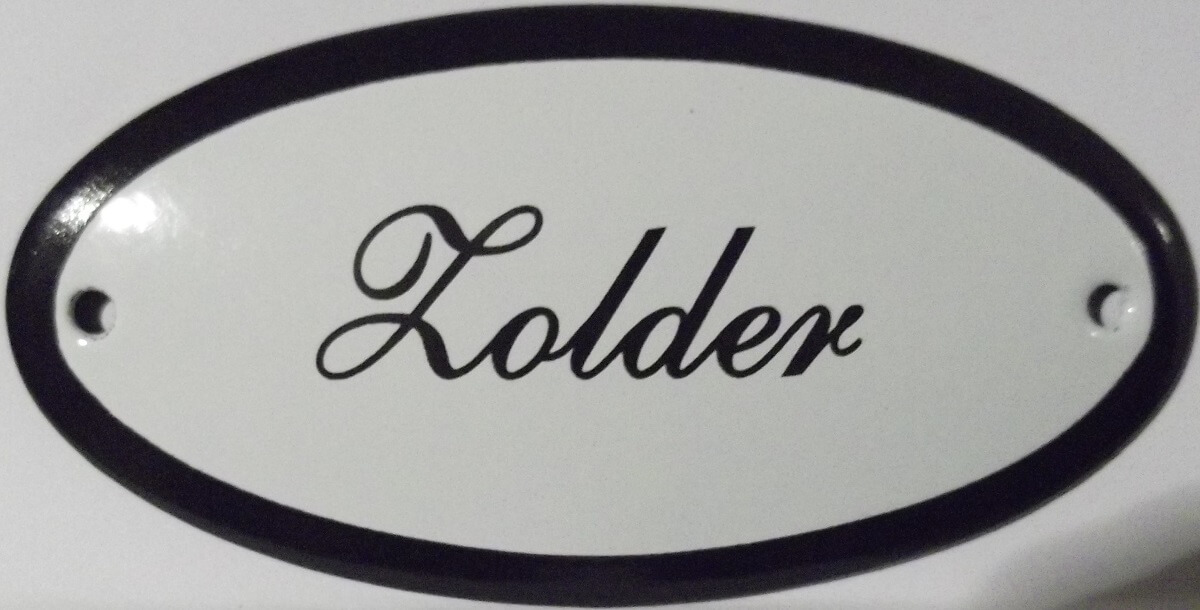 Emaigro Emaille deurbordje ovaal Zolder