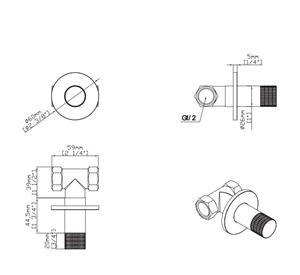 Boss & Wessing Bidetkraan BWS Sensa Koud Water Geborsteld Brons PVD