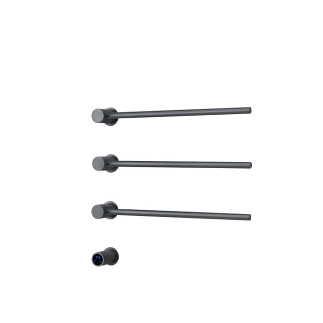 Rosani THREE Elektrische Handdoekradiator - 52x54x13cm - 30watt - gunmetal SW1381758