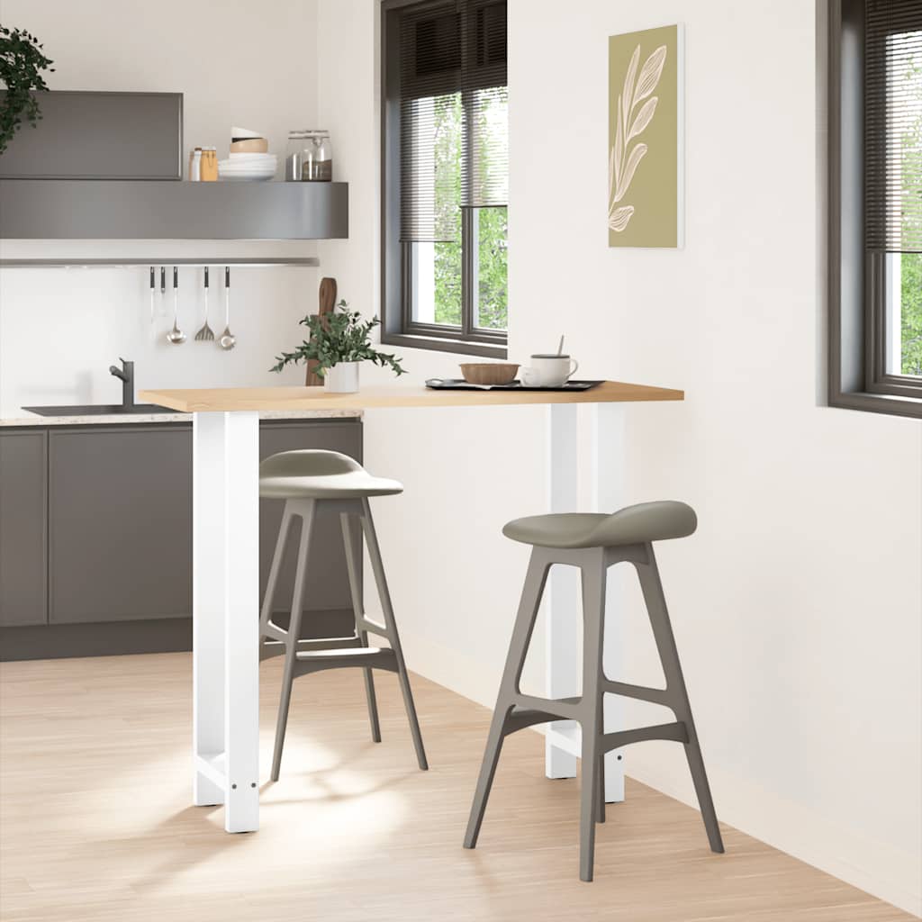 vidaXL Bartafelpoten 2 st 50x(110-111) cm staal wit