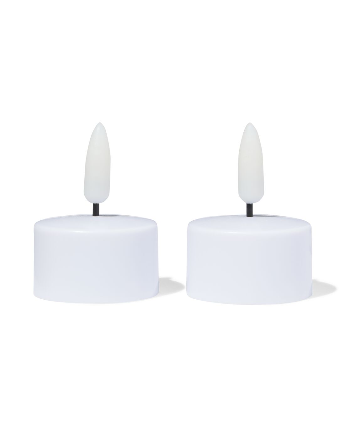 HEMA Uitbreidingsset oplaadbare led theelichtjes - 2 stuks (wit)