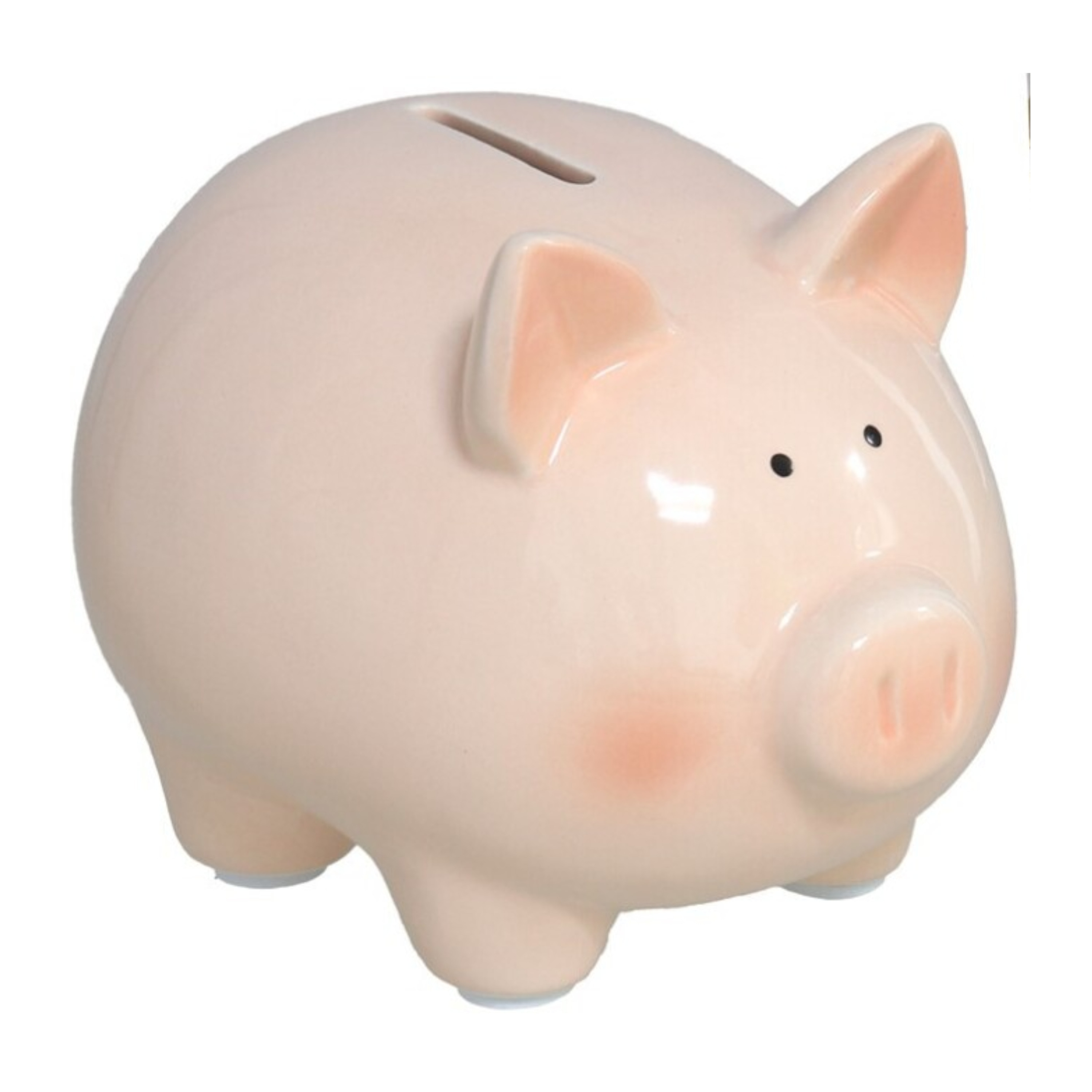 Gerimport Spaarvarken - roze - keramiek - 12 x 14 x 11 cm - spaarpot varken - spaarpot -