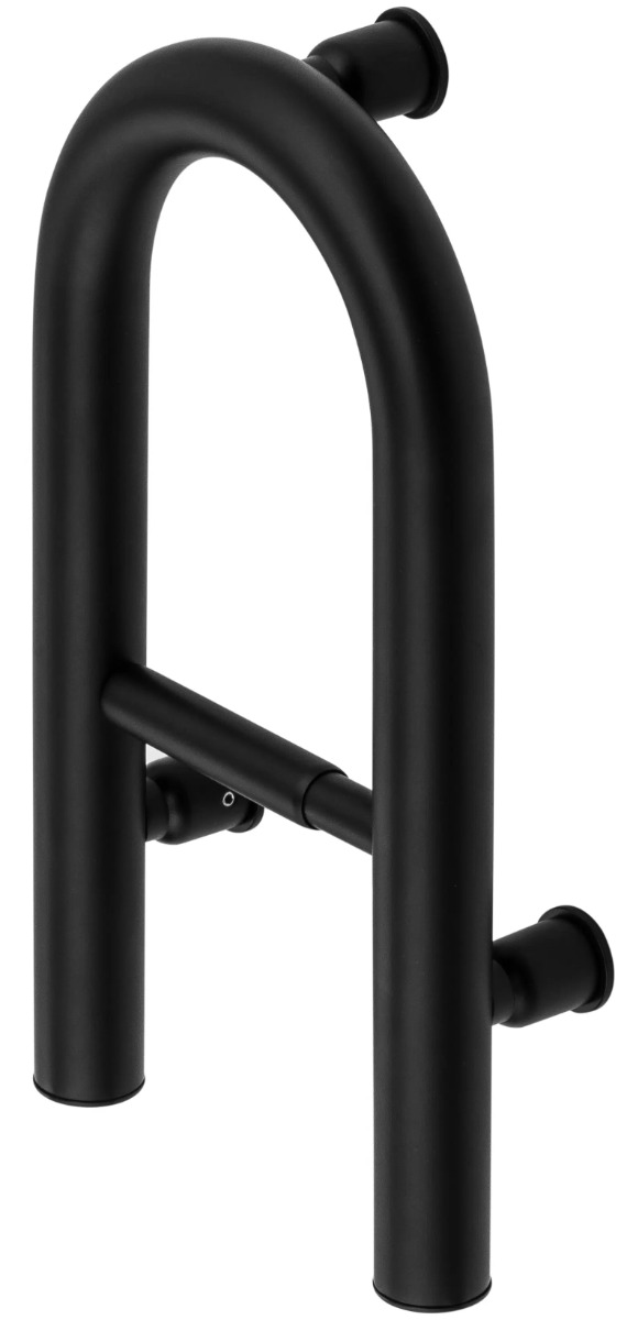 Sanifun Silia Wandbeugel Nero– 2-in-1 Toiletrolhouder – Draagkracht 150 kg – Veilig&Stijlvol– Mat Zwart