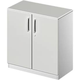 Schäfer Shop Genius Schäfer Shop  Genius Vleugeldeurkast TETRIS SOLID, 2 ordnerhoogten, B 800 mm, afsluitbaar, met afdekplaat, lichtgrijs