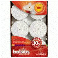 Bolsius Maxi Theelichten Wit 18 Stuks