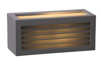 Lucide wandlamp buiten DIMO IP54 - antraciet - 25x10,3x11 cm