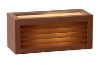 Lucide wandlamp buiten DIMO IP54 - roest bruin - 25x10,3x11 cm