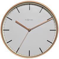 Nextime NE-3119ST Wandklok Dia. 25 Cm Wit, Koper