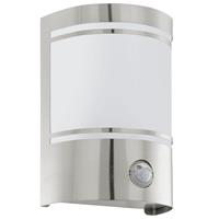 Eglo Buitenverlichting Wandlamp 1 Sensor RVS Gesatineerd Cerno