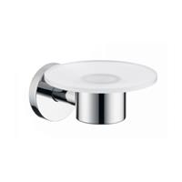 Hansgrohe - Seifenhalter Logis 40515000 chrom, mit Kristallglasschale