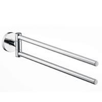 Hansgrohe Logis 2-lids handdoekhouder, chroom