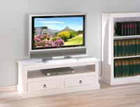 Inter Link TV Kommode Provence mit 2 Schubladen aus Kiefer Massivholz